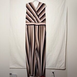 TORRID Chic Sleeveless Striped Jumpsuit 2x WITH Wide Legs